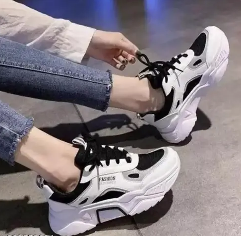 Elegant Black & White Sneakers